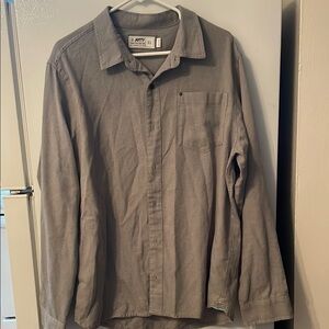 Jetty Men’s XL Gray White Button-Up‎ Shirt